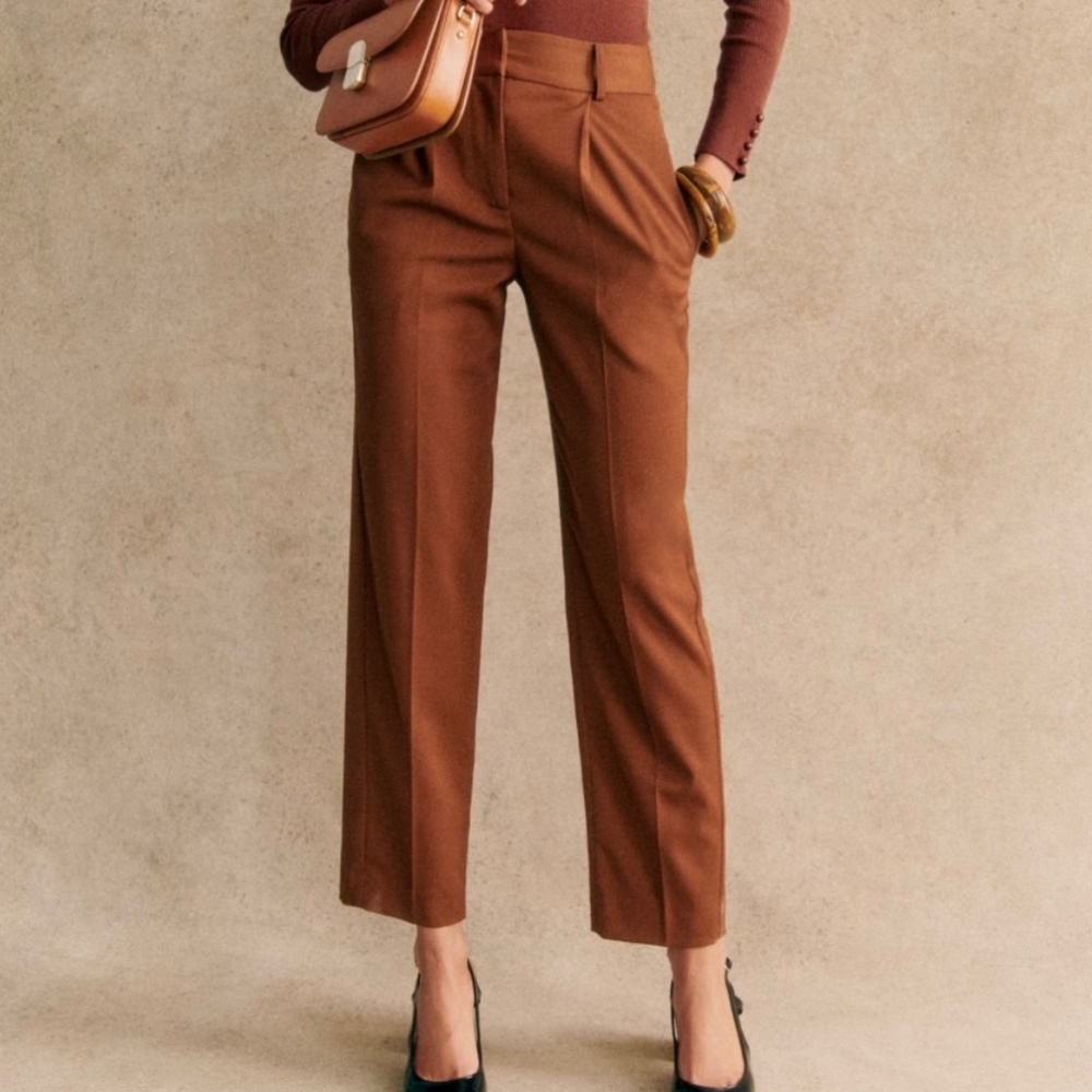 Sezane Hendley Trousers Caramel - Size 4
